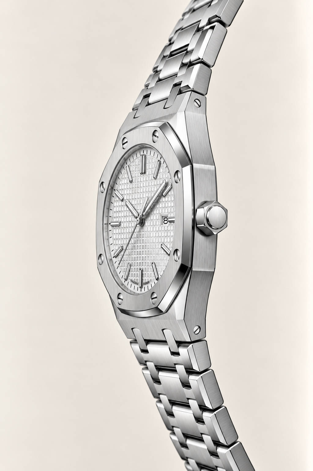 The Monaco Silver/Ice Watch