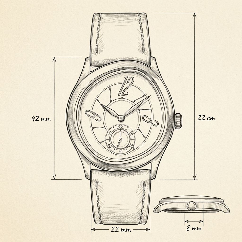 Disegno tecnico · The Heritage Navy/Silver Watch