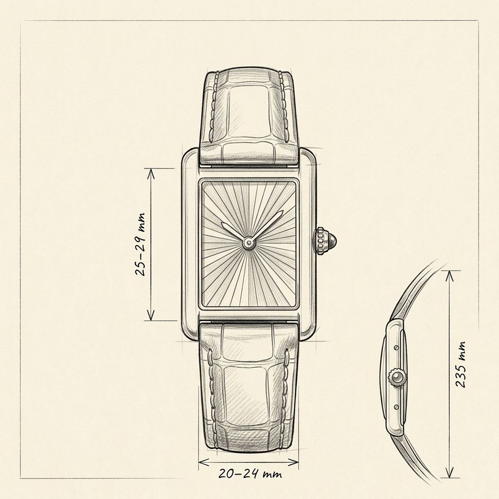 Dessin technique · The Riviera Black/Gold/Green Watch