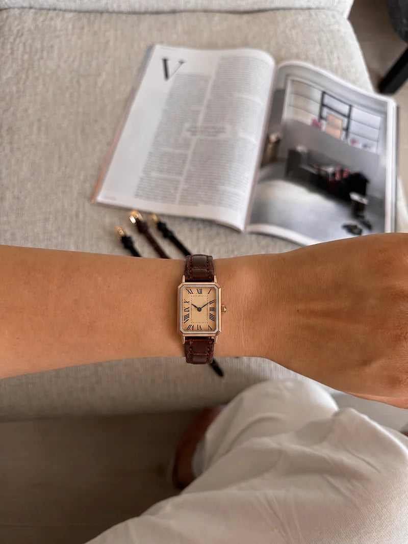 The Positano Brown/Rose Gold Watch